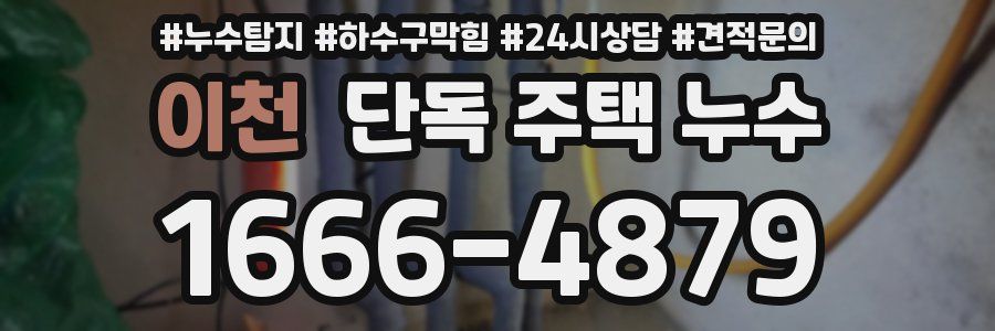 이천 단독 주택 누수