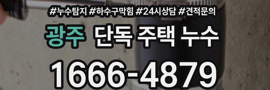 광주 단독 주택 누수