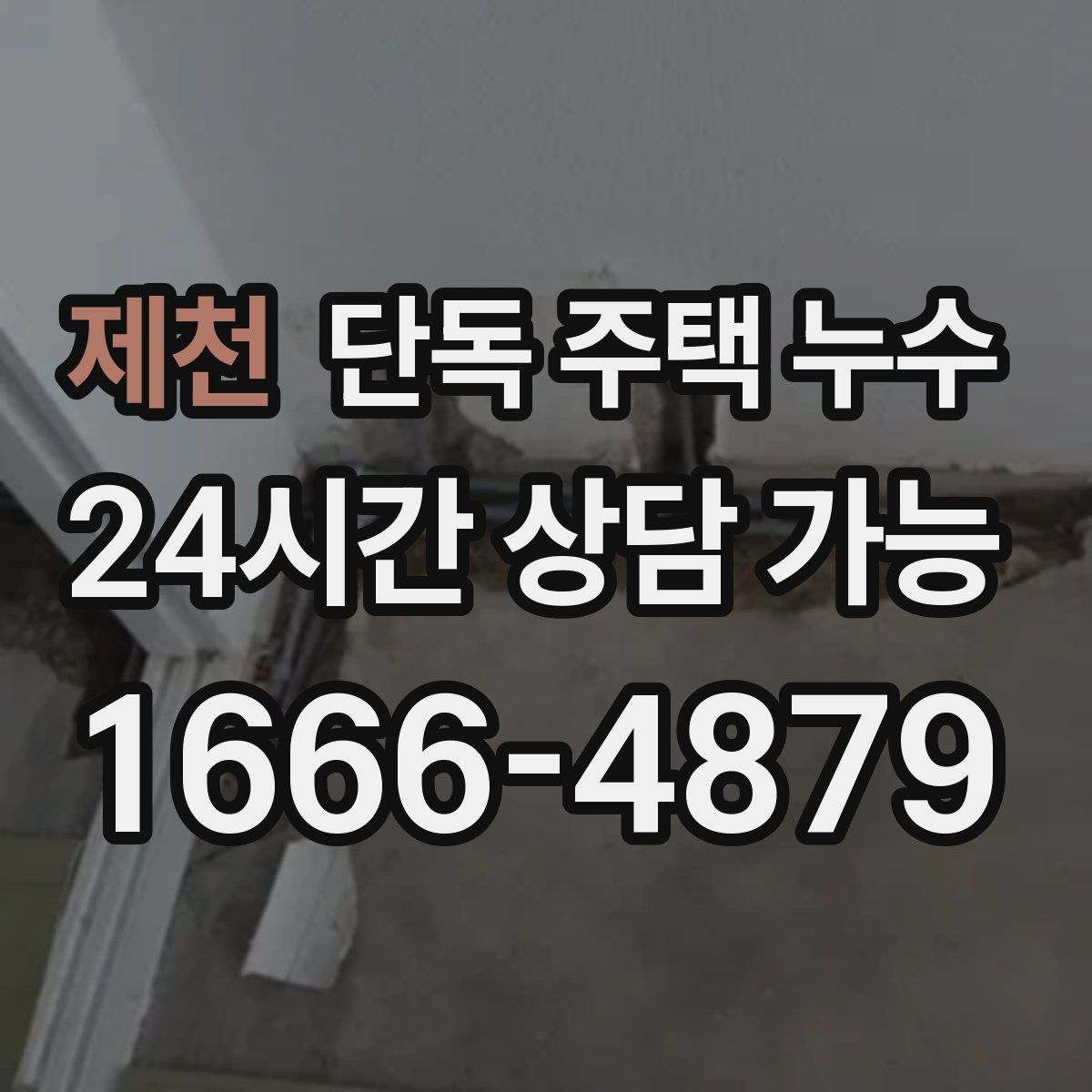 제천 단독 주택 누수