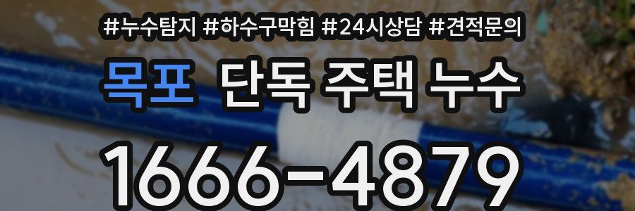 목포 단독 주택 누수