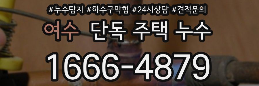 여수 단독 주택 누수