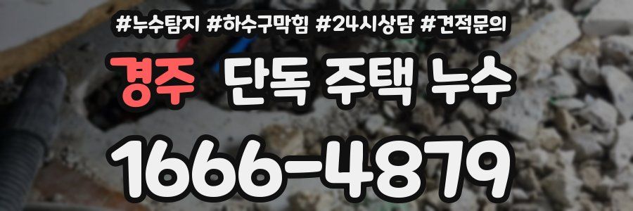 경주 단독 주택 누수