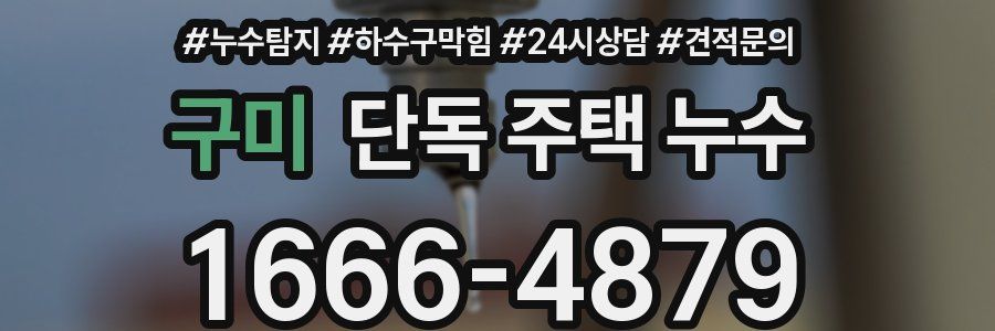 구미 단독 주택 누수