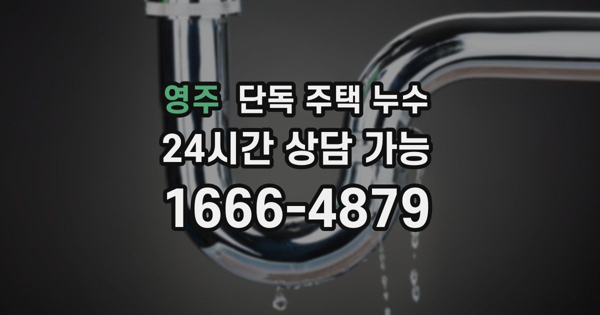 영주 단독 주택 누수