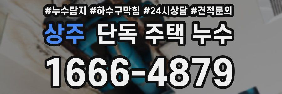 상주 단독 주택 누수