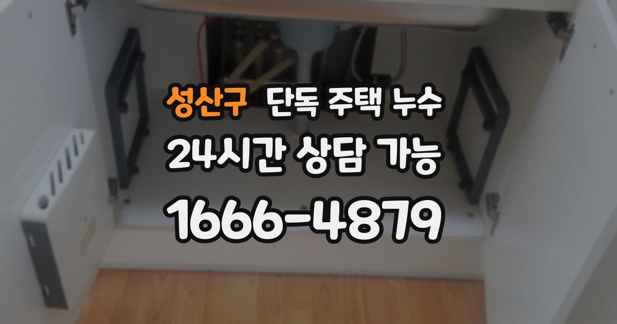 성산구 단독 주택 누수