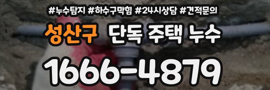 성산구 단독 주택 누수