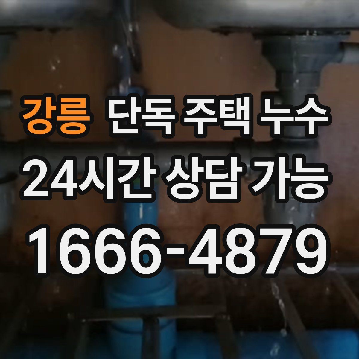 강릉 단독 주택 누수 배수 불량으로 기초부가 젖는 경우