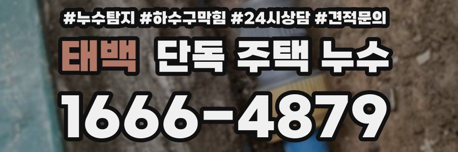 태백 단독 주택 누수