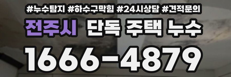 전주시 단독 주택 누수