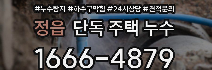 정읍 단독 주택 누수