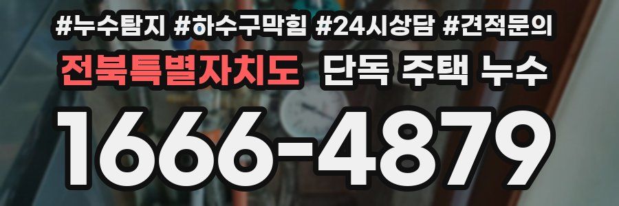 전북특별자치도 단독 주택 누수