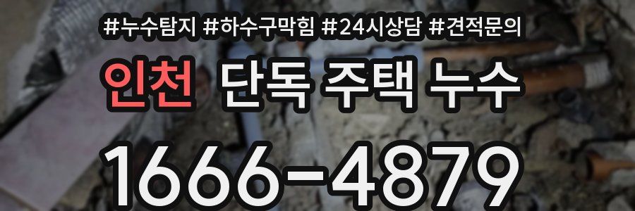 인천 단독 주택 누수