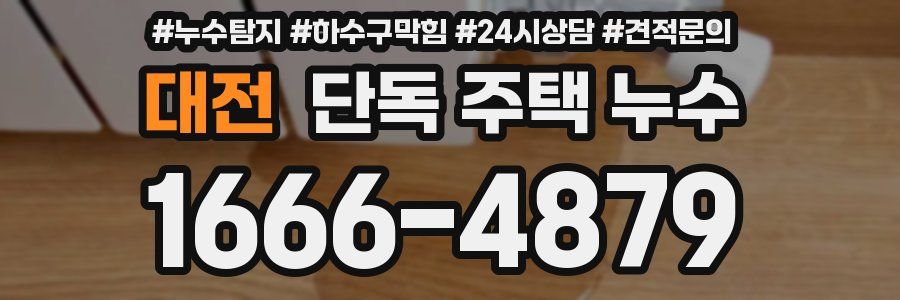 대전 단독 주택 누수