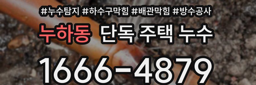누하동 단독 주택 누수