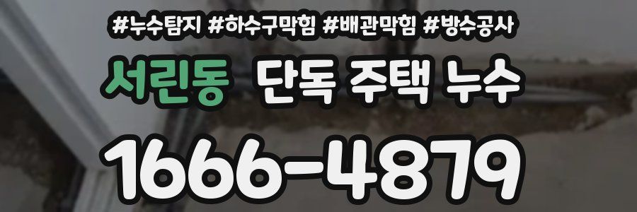 서린동 단독 주택 누수