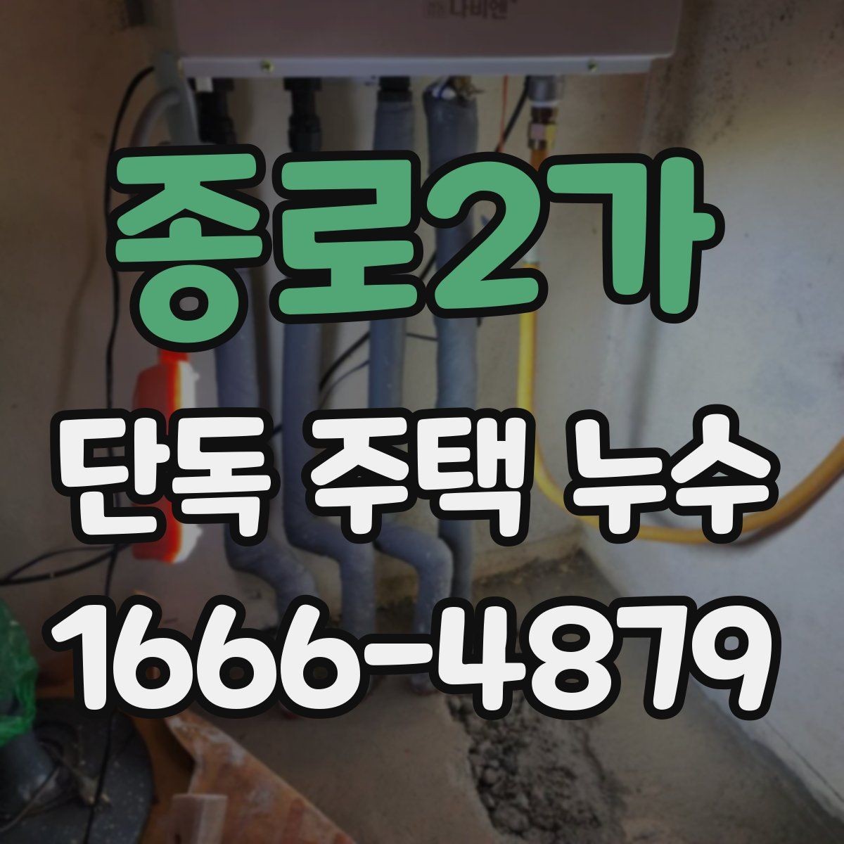 종로2가 단독 주택 누수 배수구 막힘과 함께 우선 점검 항목