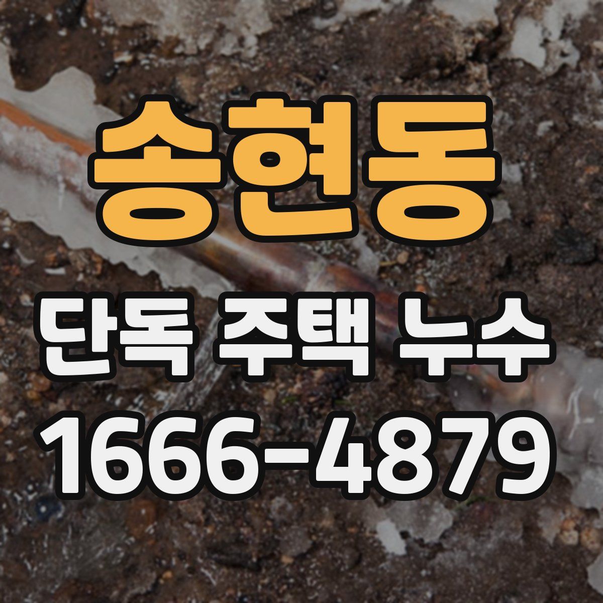 송현동 단독 주택 누수