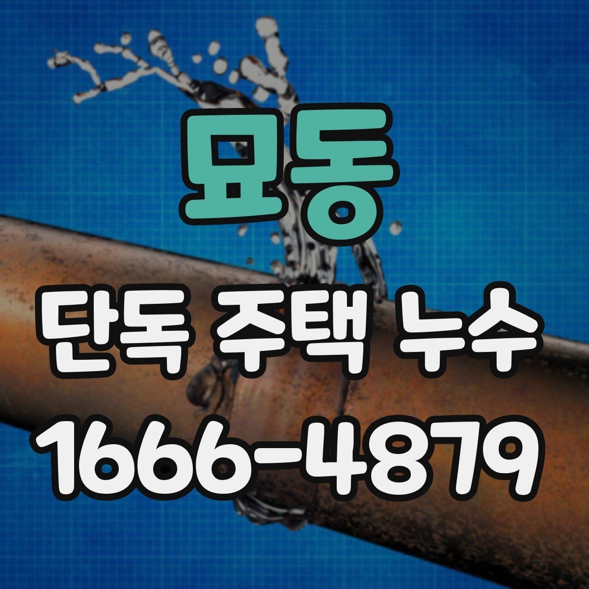 묘동 단독 주택 누수 재발 방지에 중요한 마감 처리