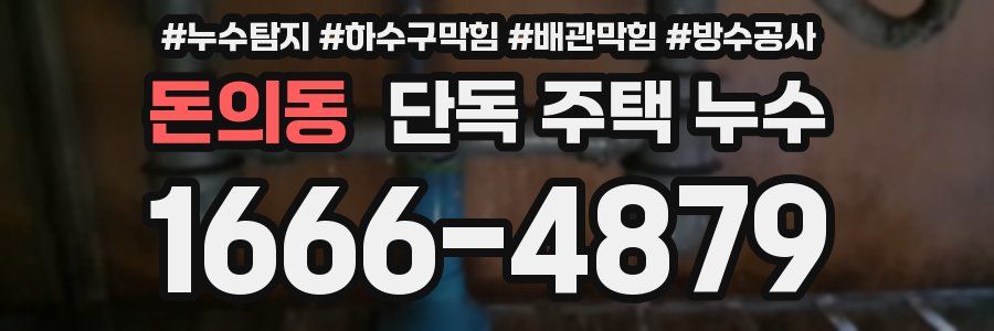 돈의동 단독 주택 누수