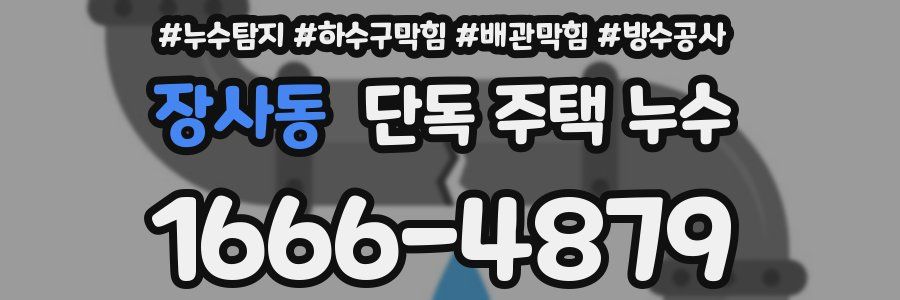 장사동 단독 주택 누수