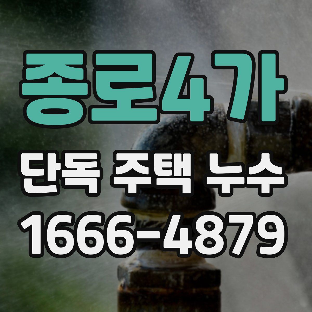 종로4가 단독 주택 누수