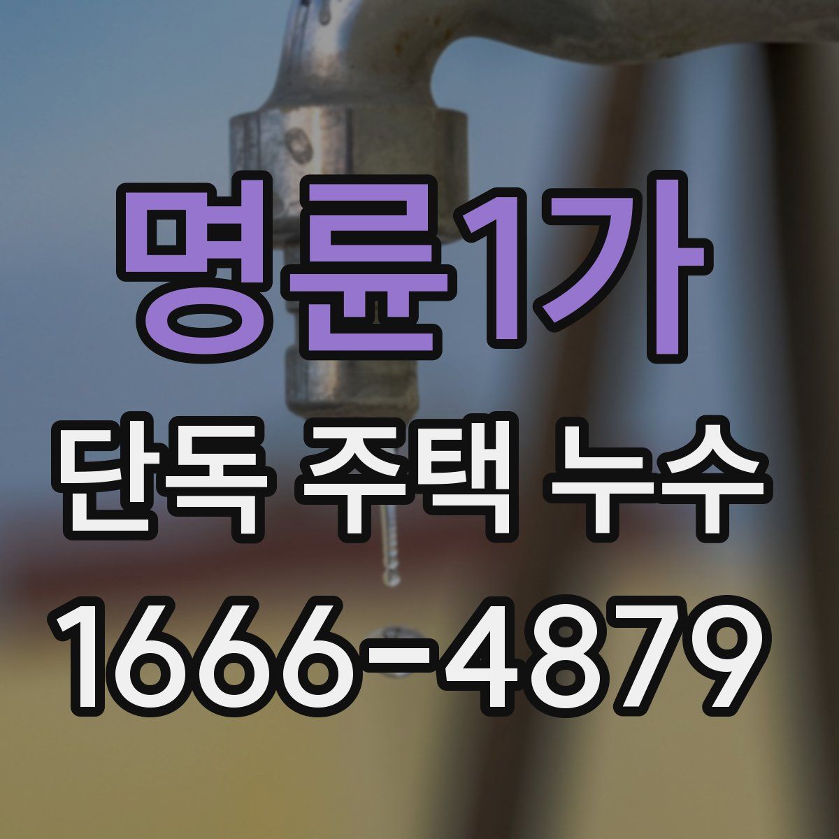 명륜1가 단독 주택 누수