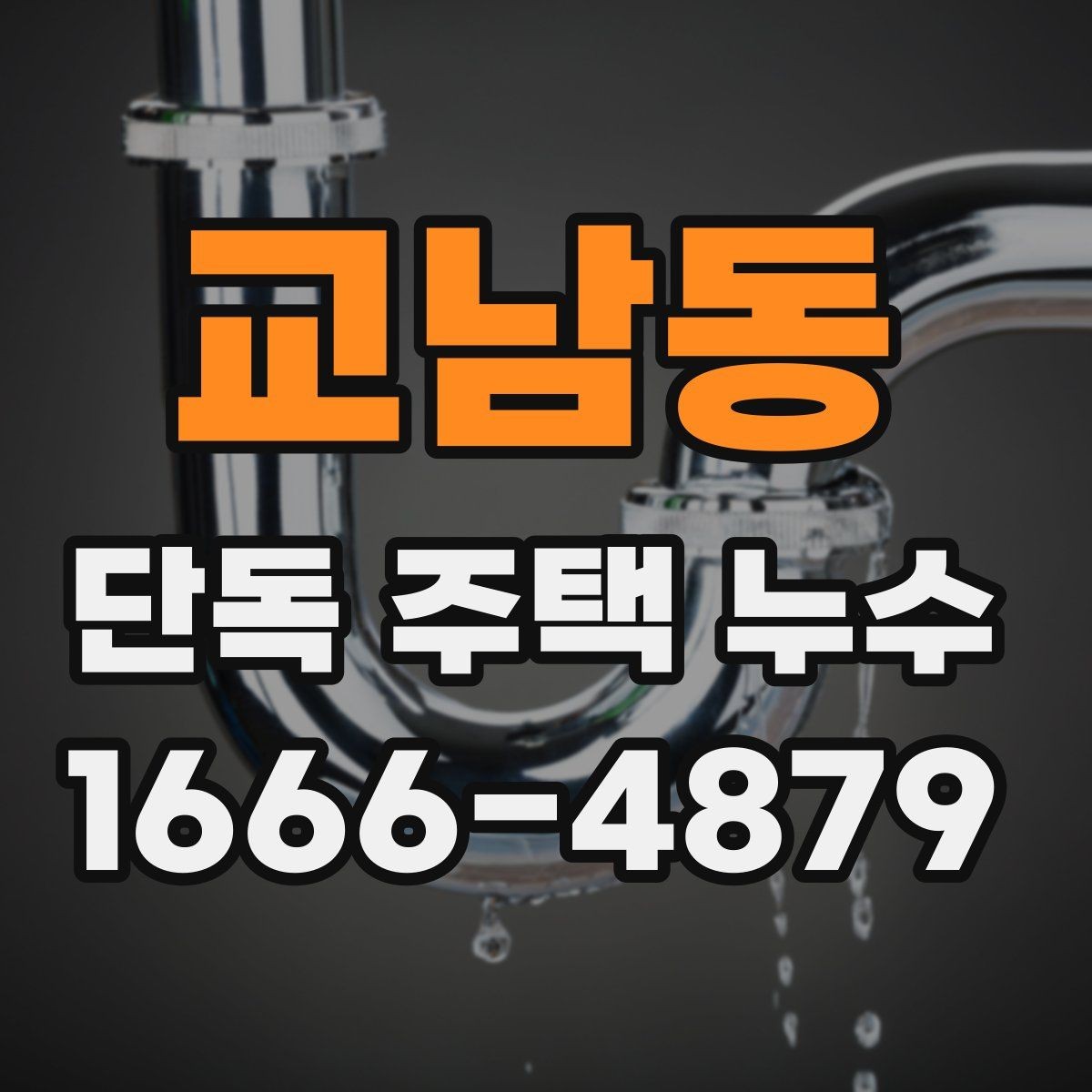교남동 단독 주택 누수 전문 진단이 필요한 상황