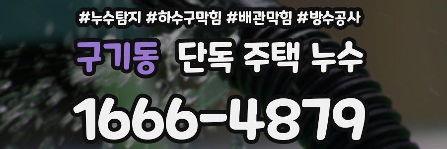 구기동 단독 주택 누수