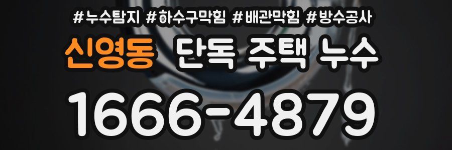 신영동 단독 주택 누수