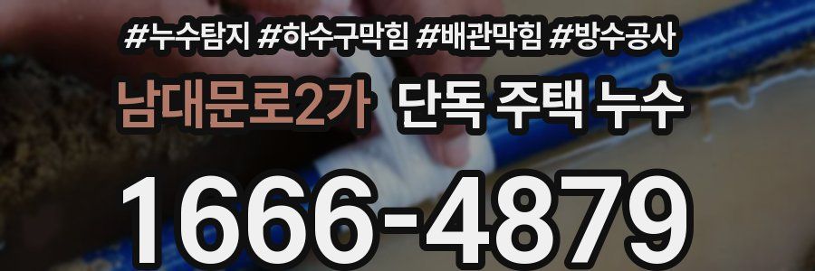 남대문로2가 단독 주택 누수