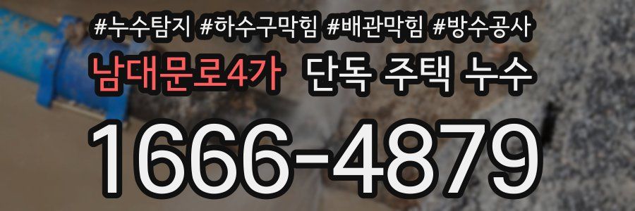 남대문로4가 단독 주택 누수