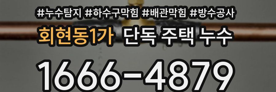 회현동1가 단독 주택 누수