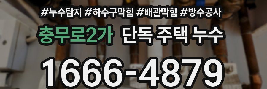 충무로2가 단독 주택 누수