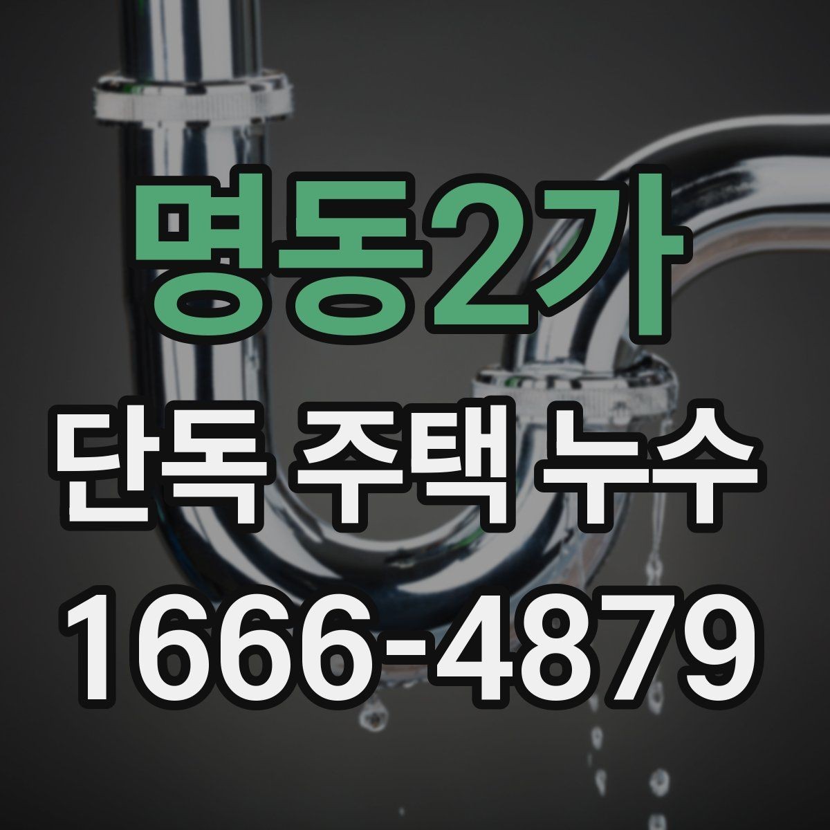 명동2가 단독 주택 누수 천장 얼룩이 생겼을 때 대응