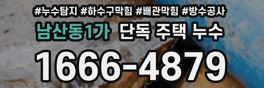 남산동1가 단독 주택 누수
