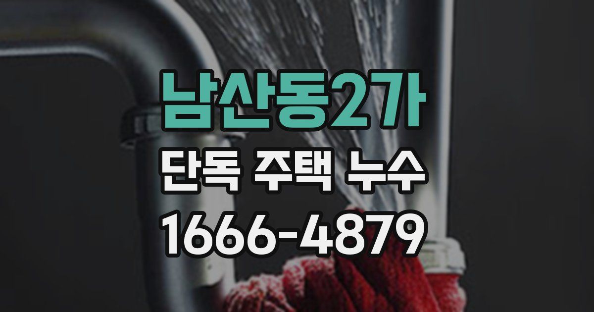 남산동2가 단독 주택 누수