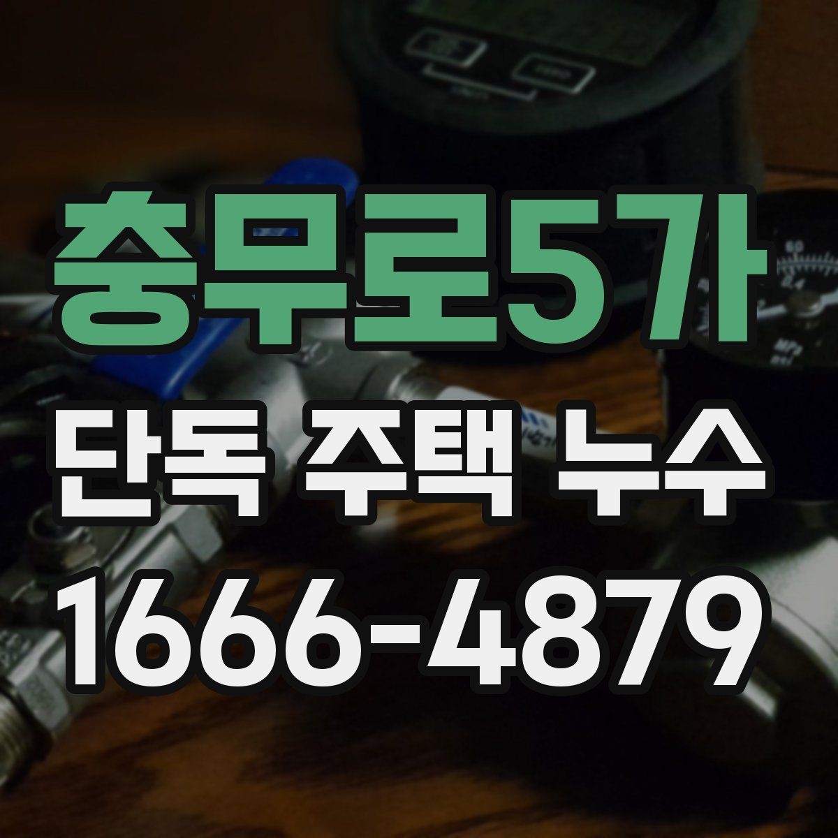 충무로5가 단독 주택 누수 진단 비용 알아보기