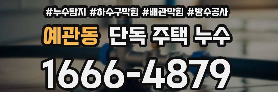 예관동 단독 주택 누수