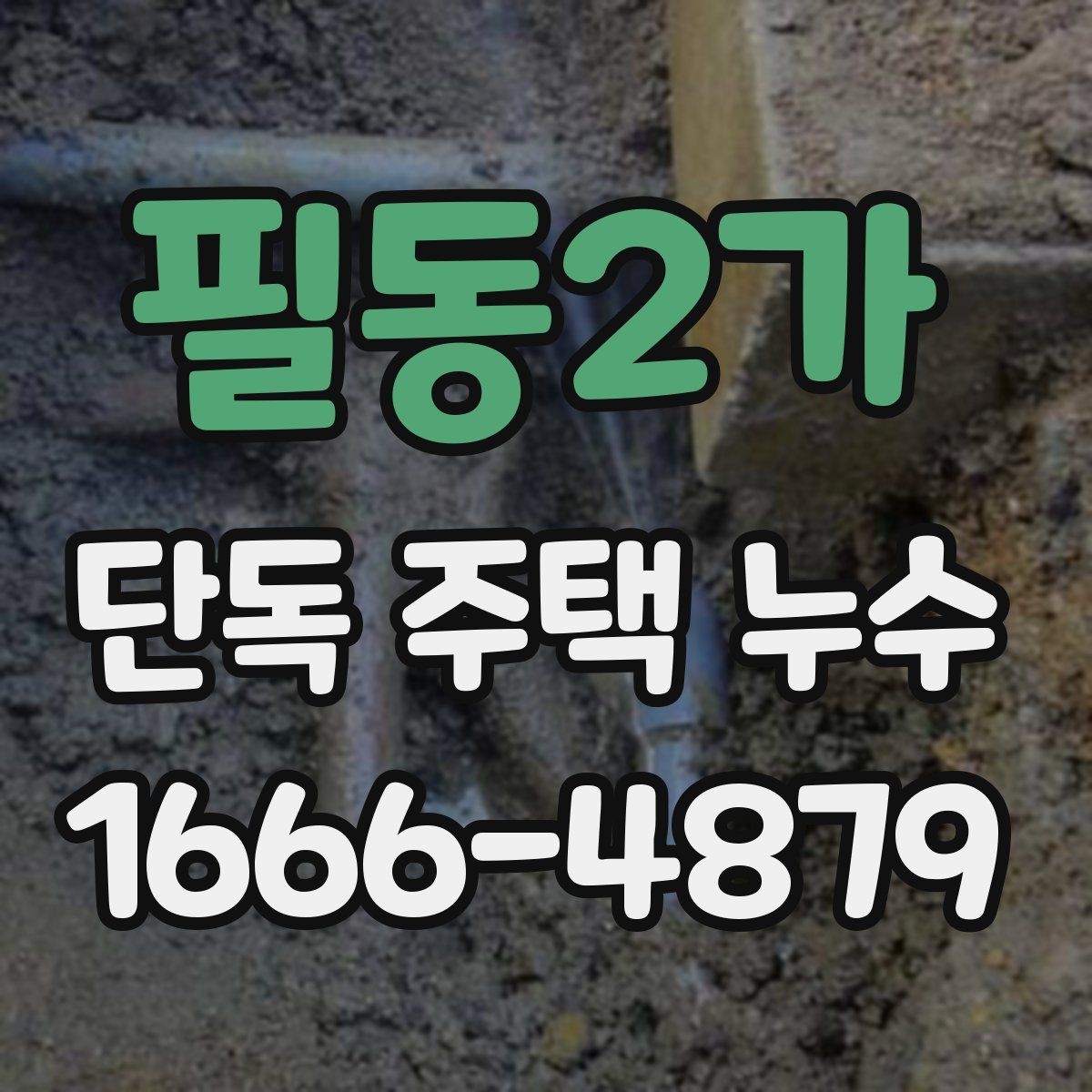필동2가 단독 주택 누수 누수 탐지 전 알아두면 좋은 정보