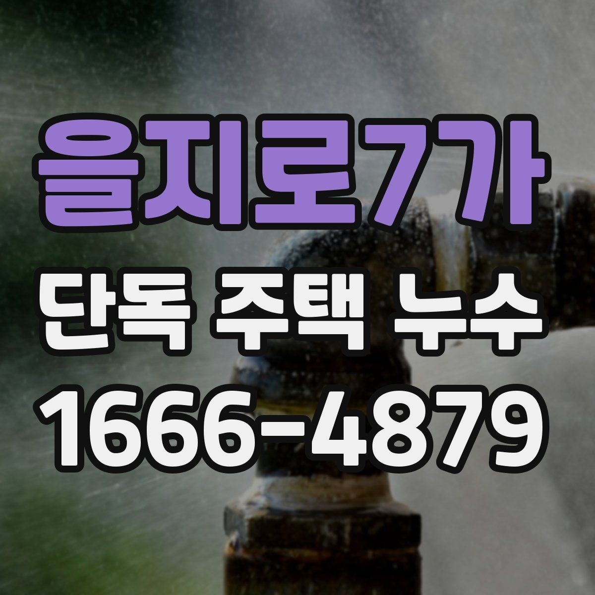 을지로7가 단독 주택 누수 초기 증상과 대처 방법
