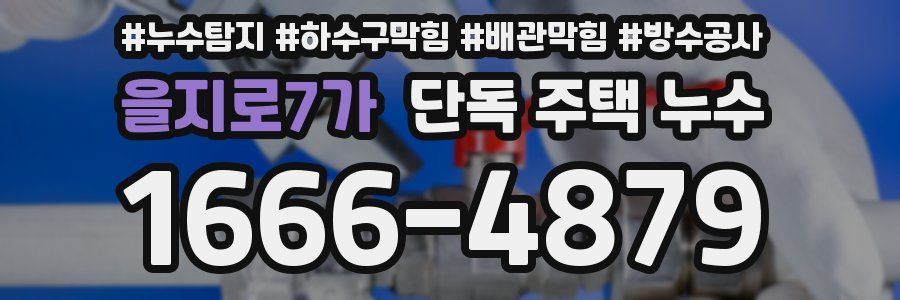 을지로7가 단독 주택 누수