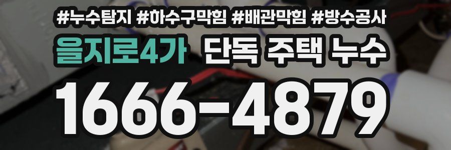 을지로4가 단독 주택 누수