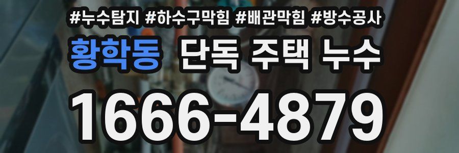 황학동 단독 주택 누수