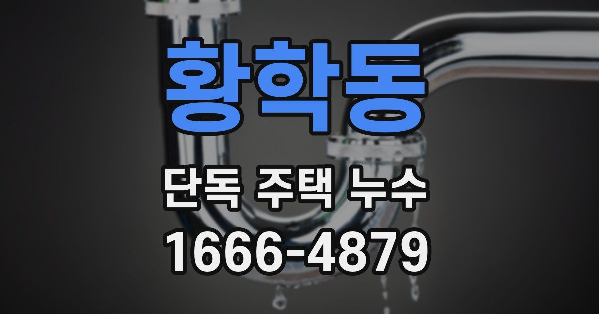황학동 단독 주택 누수