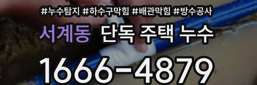 서계동 단독 주택 누수