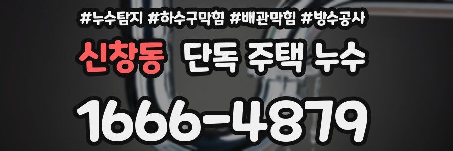 신창동 단독 주택 누수