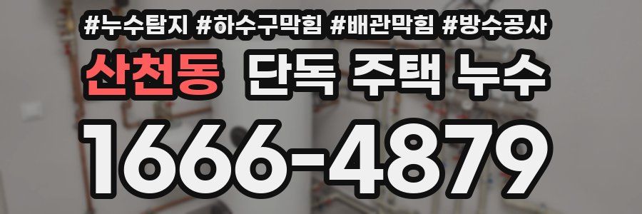 산천동 단독 주택 누수