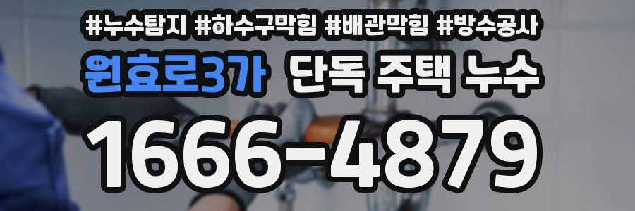 원효로3가 단독 주택 누수