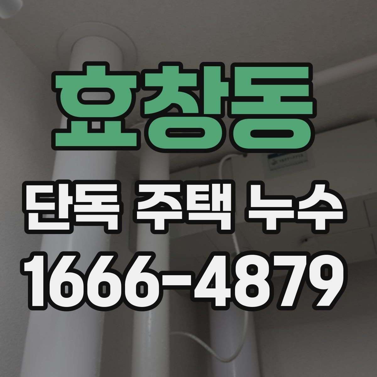 효창동 단독 주택 누수 주변 지형과 배수 흐름 점검